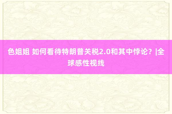 色姐姐 如何看待特朗普关税2.0和其中悖论？|全球感性视线